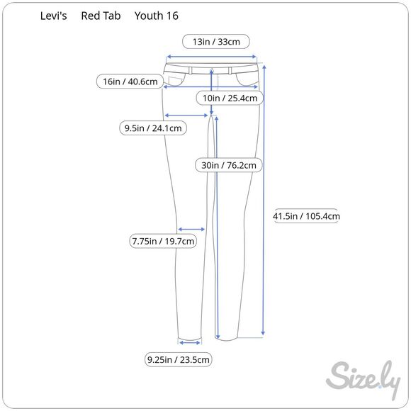 Levi's Girls Mid Rise Boot Cut Embroidered Jeans Size 16 Regular (26 x 30) NWT - Picture 6 of 6